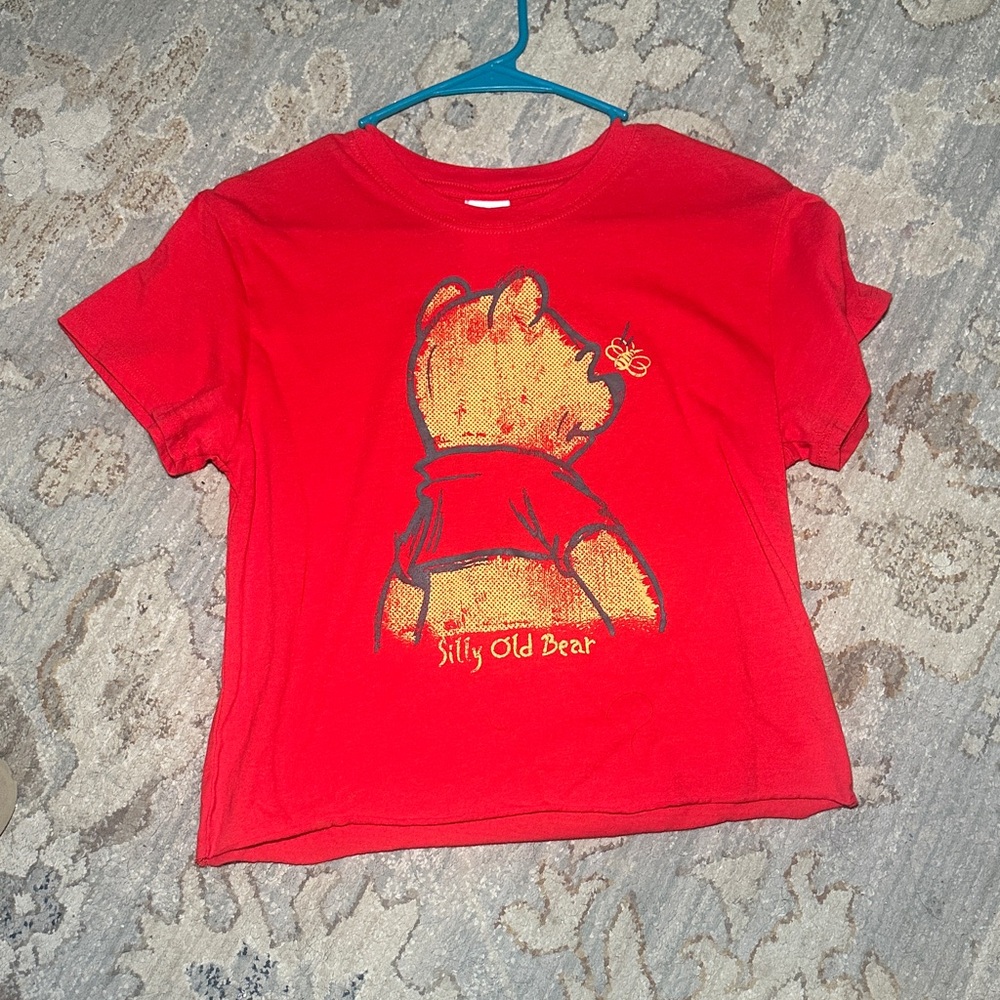Disney Red Shirt with Winnie the Pooh Design